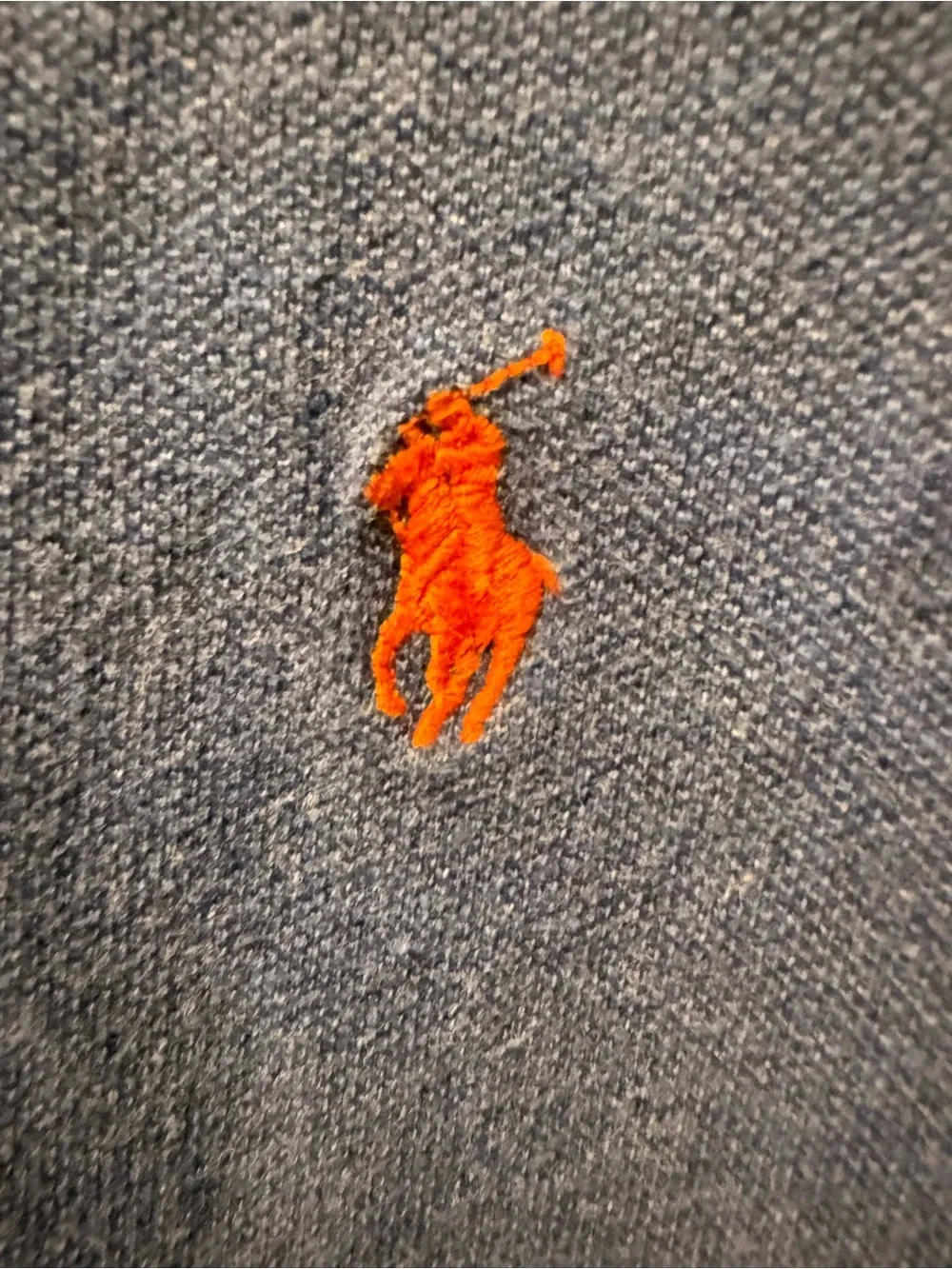 Ralph Lauren Polo Shirt in Royal Blue with Orange Pony